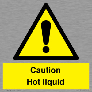 Caution Hot liquid